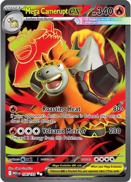 Mega Camerupt ex (156/132) [Mega Evolutions: Base Set] | Good Games North