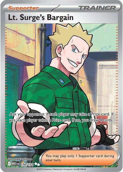 Lt. Surge's Bargain (170/132) [Mega Evolutions: Base Set] | Good Games North