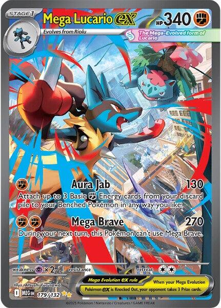 Mega Lucario ex (179/132) [Mega Evolution: Base Set] | Good Games North
