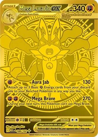 Mega Lucario ex (188/132) [Mega Evolution: Base Set] | Good Games North