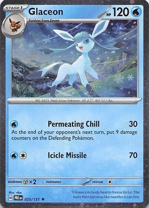 Glaceon (025/131) (Cosmos Holo) [Miscellaneous Cards] | Good Games North