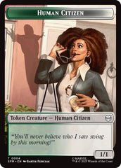 Human Citizen // Treasure Double-Sided Token [Marvel's Spider-Man Tokens] | Good Games North