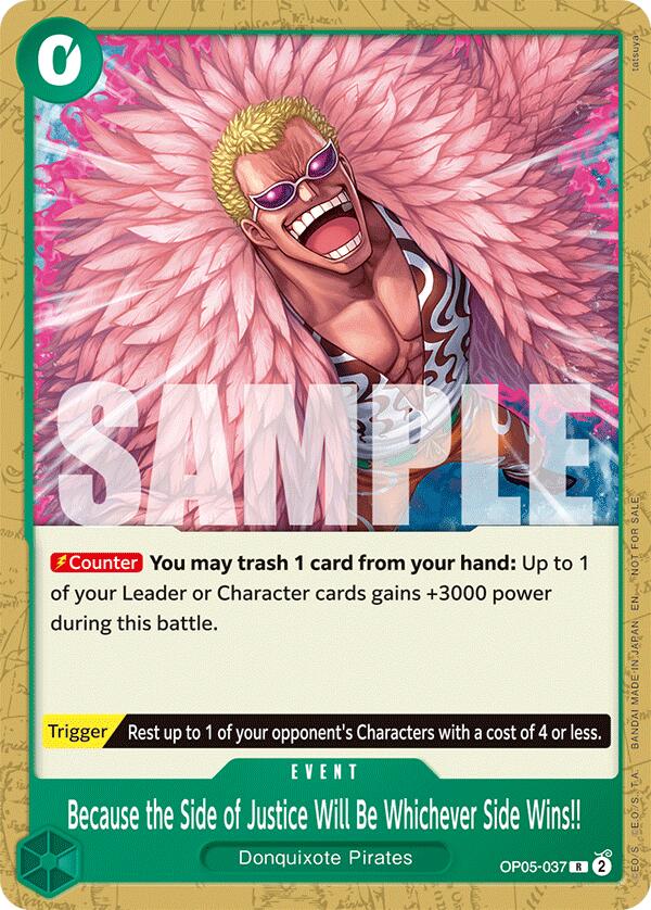 Because the Side of Justice Will Be Whichever Side Wins!! (Tournament Pack 2025 Vol. 4) [One Piece Promotion Cards] | Good Games North