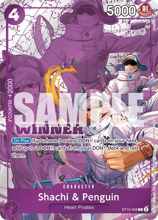 Shachi & Penguin (Winner Pack 2025 Vol. 4) [One Piece Promotion Cards] | Good Games North