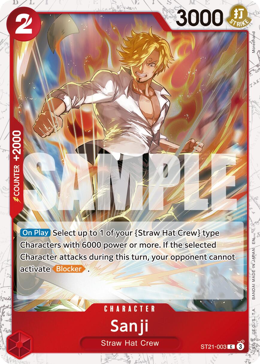 Sanji (ST21-003) (Pirate Foil) [Premium Booster -The Best- Vol. 2] | Good Games North
