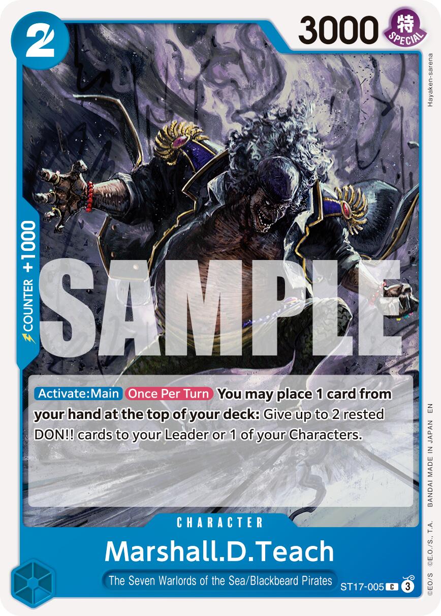 Marshall.D.Teach (ST17-005) [Premium Booster -The Best- Vol. 2] | Good Games North