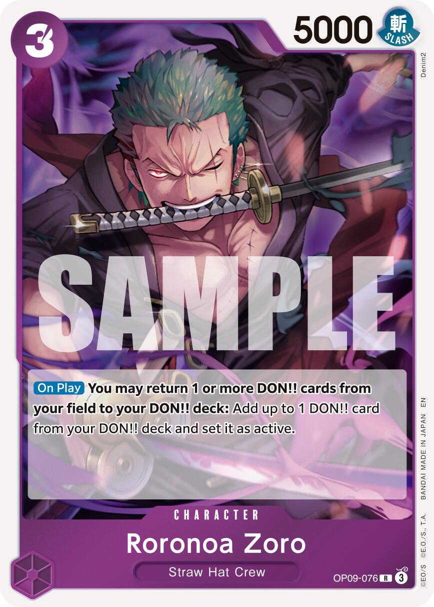 Roronoa Zoro (OP09-076) [Premium Booster -The Best- Vol. 2] | Good Games North