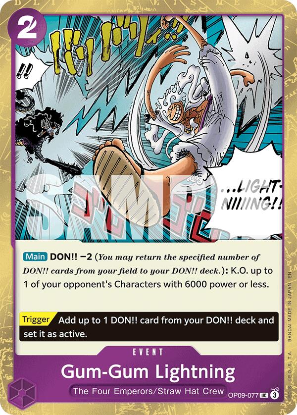 Gum-Gum Lightning (Pirate Foil) [Premium Booster -The Best- Vol. 2] | Good Games North