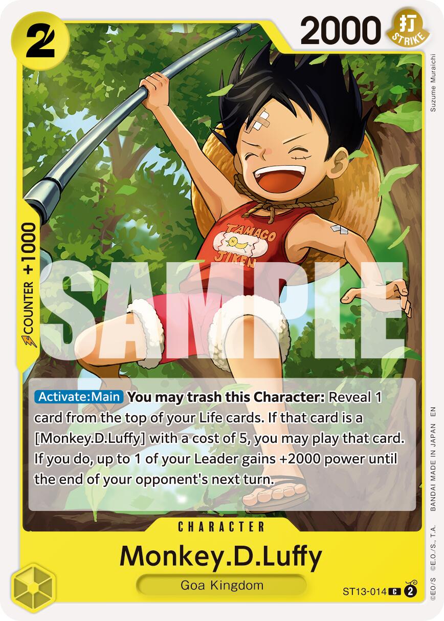 Monkey.D.Luffy (ST13-014) (Reprint) [Premium Booster -The Best- Vol. 2] | Good Games North