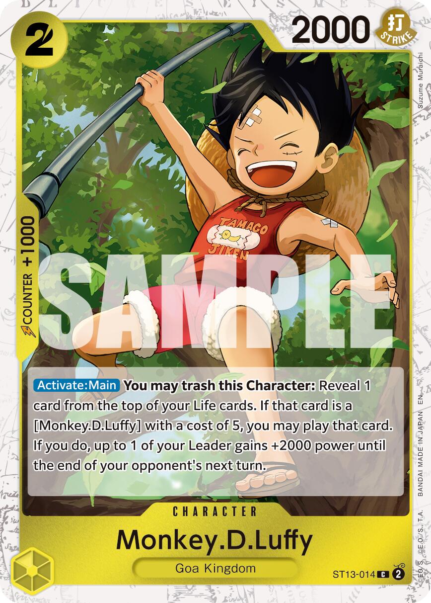 Monkey.D.Luffy (ST13-014) (Pirate Foil) [Premium Booster -The Best- Vol. 2] | Good Games North