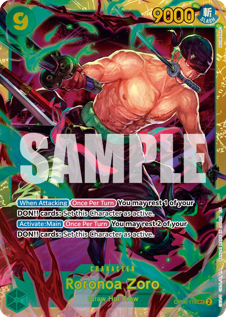Roronoa Zoro (OP06-118) (Reprint) [Premium Booster -The Best- Vol. 2] | Good Games North