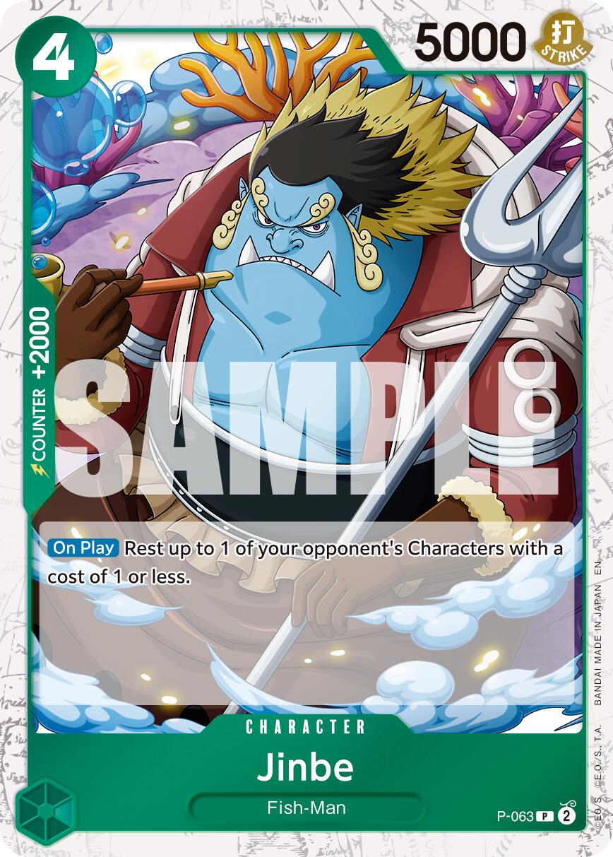 Jinbe (P-063) (Pirate Foil) [Premium Booster -The Best- Vol. 2] | Good Games North