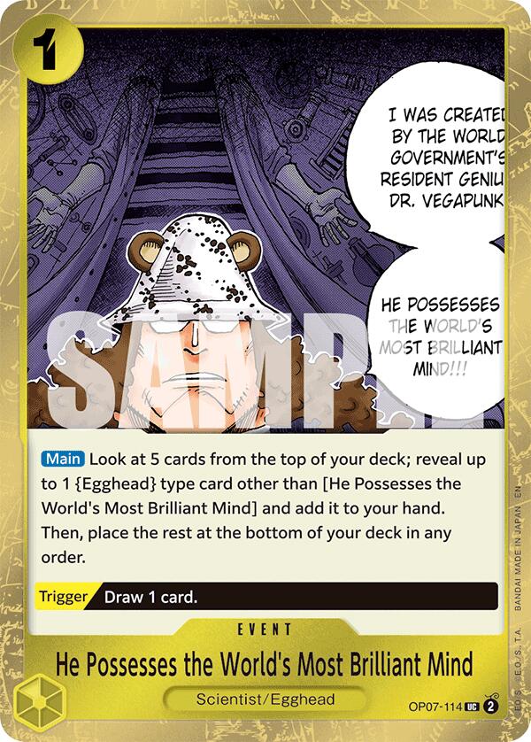 He Possesses the World's Most Brilliant Mind (Pirate Foil) [Premium Booster -The Best- Vol. 2] | Good Games North