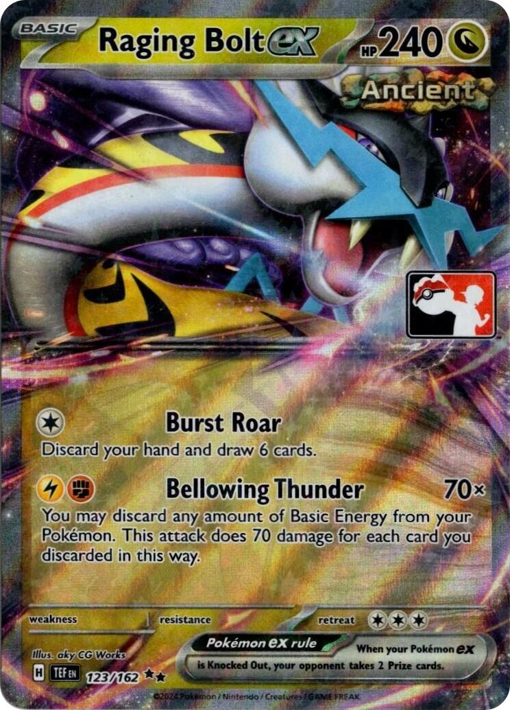 Raging Bolt ex (123/162) (Prize Pack Series 5) [Prize Pack Series Five] | Good Games North