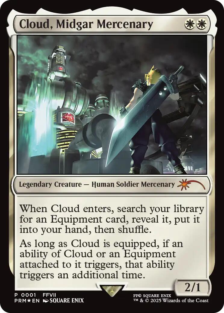 Cloud, Midgar Mercenary (Borderless) [Pro Tour Promos] | Good Games North