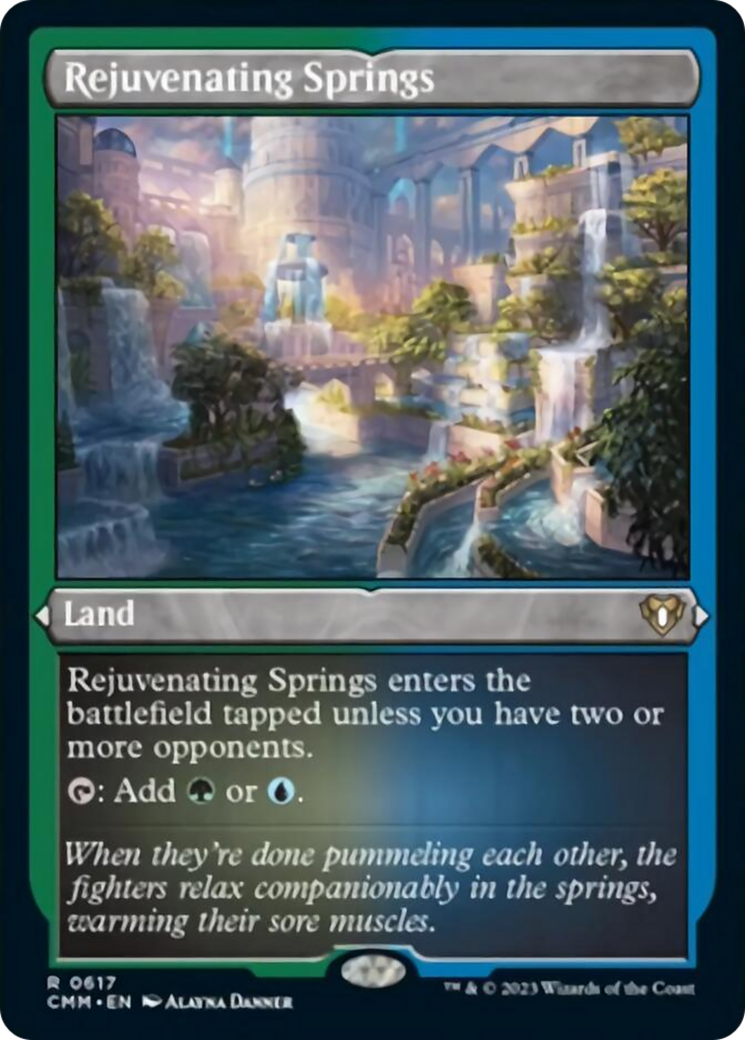 Rejuvenating Springs (Foil Etched) [Commander Masters] | Good Games North