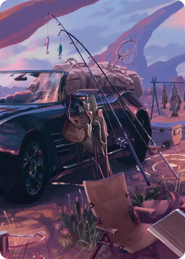 Fishing Gear Scene Art Card [FINAL FANTASY Art Series] | Good Games North