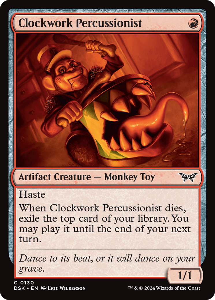 Clockwork Percussionist (0130) [Duskmourn: House of Horror] | Good Games North