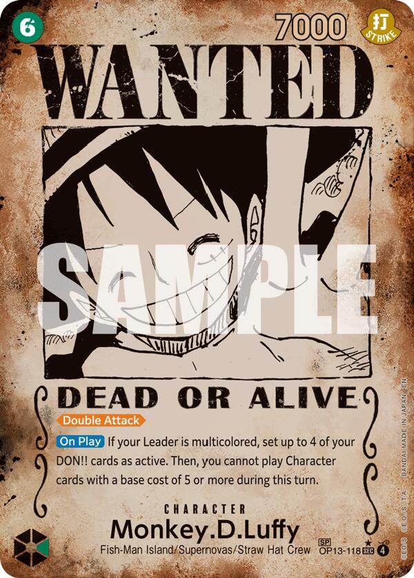 Monkey.D.Luffy (Wanted Poster) [Carrying On His Will] | Good Games North