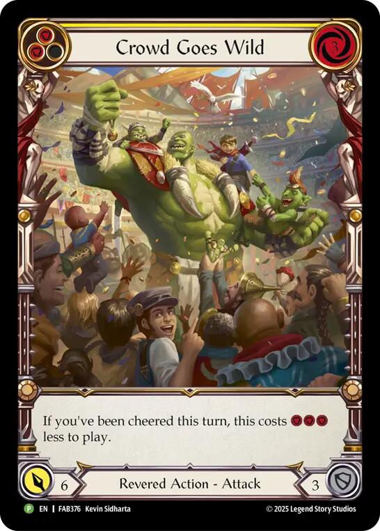 Crowd Goes Wild (Cold Foil) [FAB376] (Promo)  Cold Foil | Good Games North