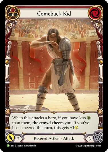Comeback Kid (Red) [FAB377] (Promo)  Rainbow Foil | Good Games North