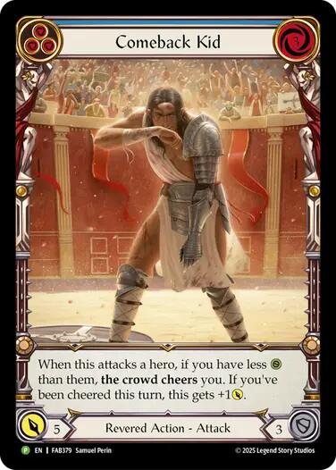 Comeback Kid (Blue) [FAB379] (Promo)  Rainbow Foil | Good Games North