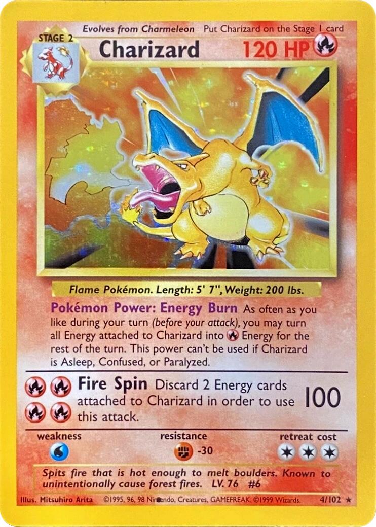 Charizard (004/102) (Black Dot Error) [Base Set 2] | Good Games North