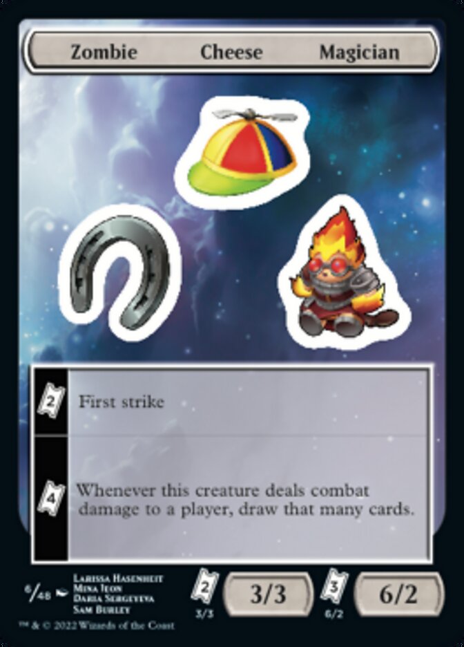 Zombie Cheese Magician [Unfinity Stickers] | Good Games North