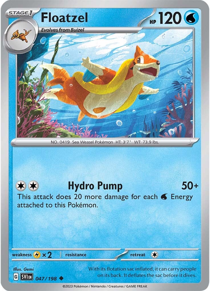 Floatzel (047/198) [Scarlet & Violet: Base Set] | Good Games North