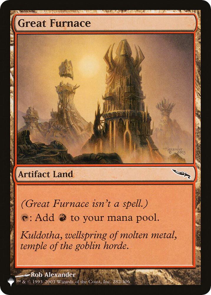 Great Furnace MRD MRD-282/5075 (The List Reprints)  | Good Games North
