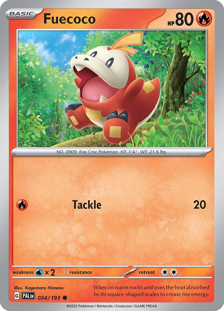 Fuecoco (034/193) (Theme Deck Exclusive) [Scarlet & Violet: Paldea Evolved] | Good Games North