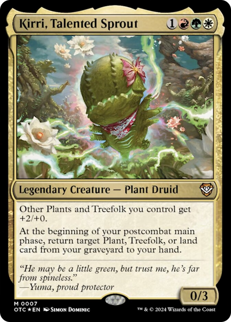 Kirri, Talented Sprout [Outlaws of Thunder Junction Commander] | Good Games North