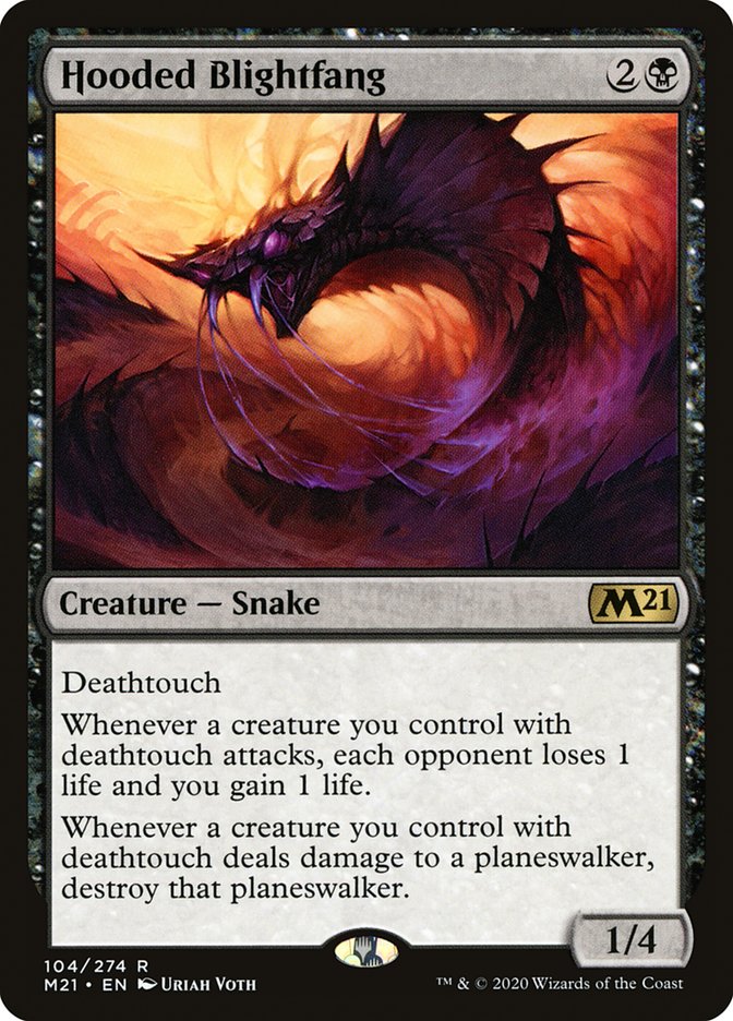 Hooded Blightfang (Core Set 2021)  | Good Games North