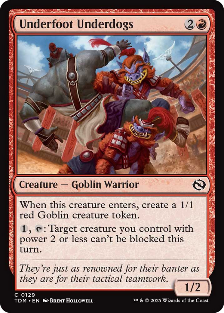 Underfoot Underdogs [Tarkir: Dragonstorm] | Good Games North