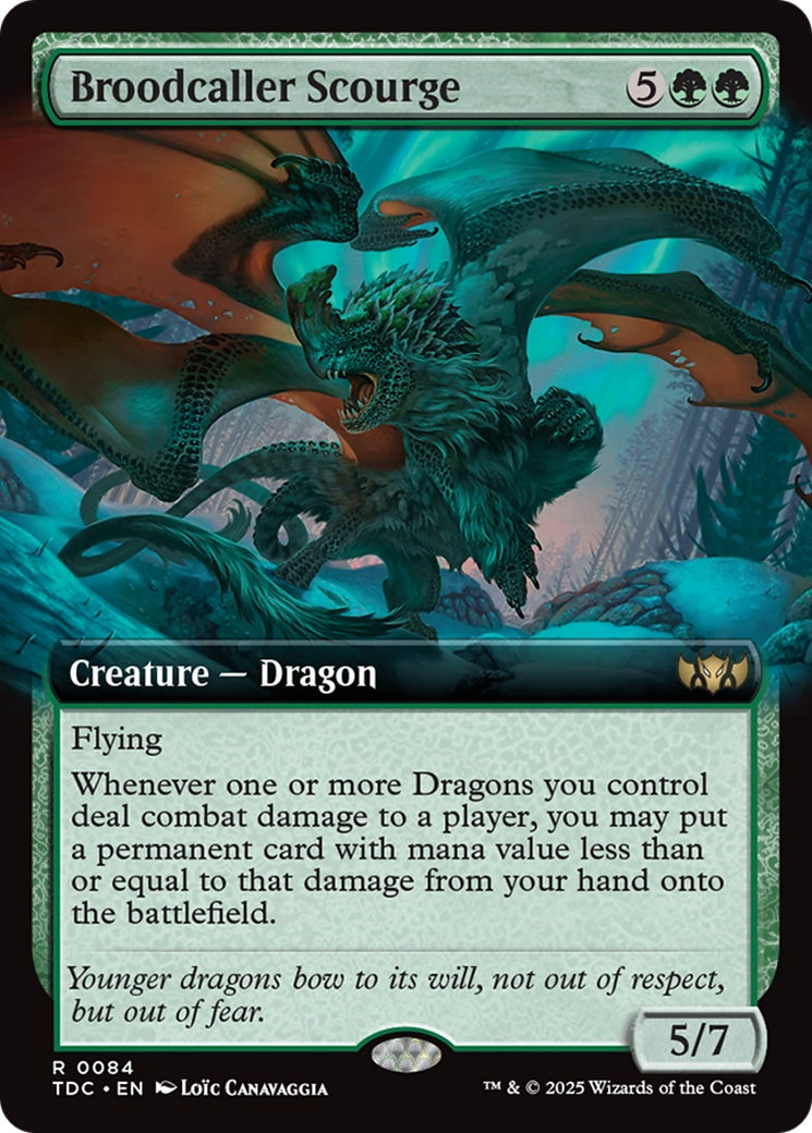 Broodcaller Scourge (Extended Art) [Tarkir: Dragonstorm Commander] | Good Games North
