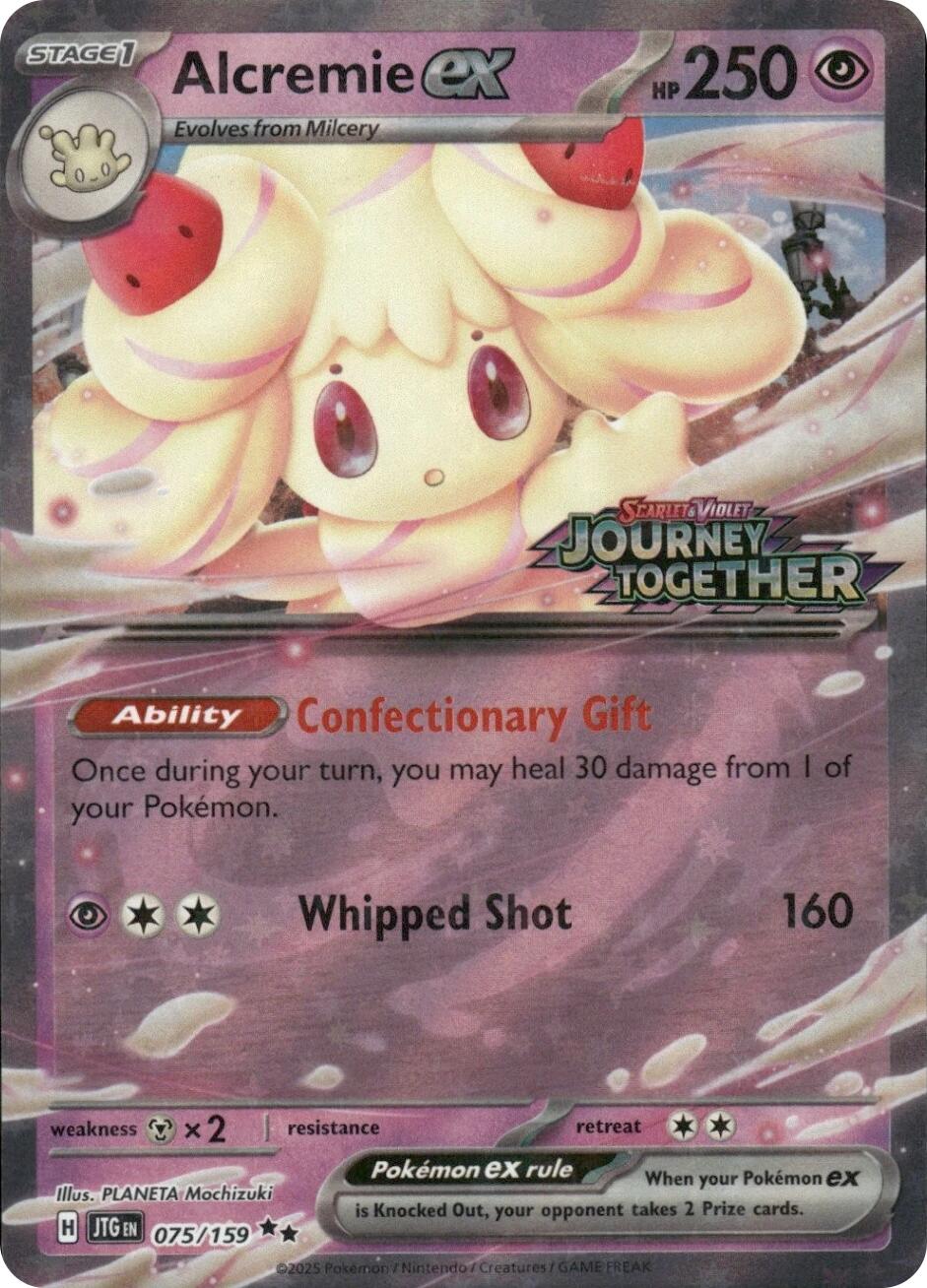 Alcremie ex (075/159) (Journey Together Stamped) [Miscellaneous Cards] | Good Games North