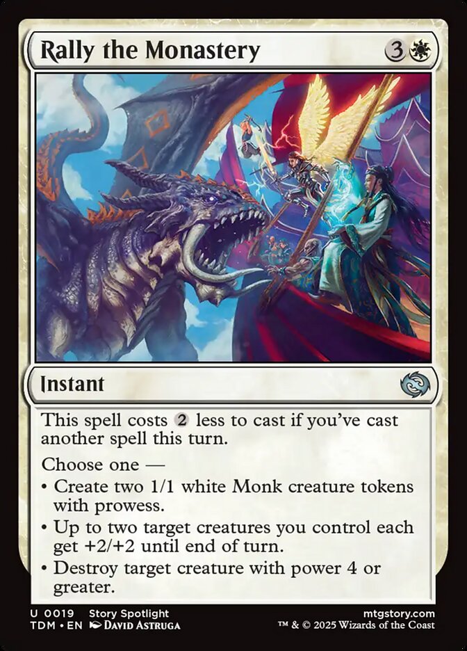 Rally the Monastery 19 (Tarkir: Dragonstorm)  - Foil | Good Games North