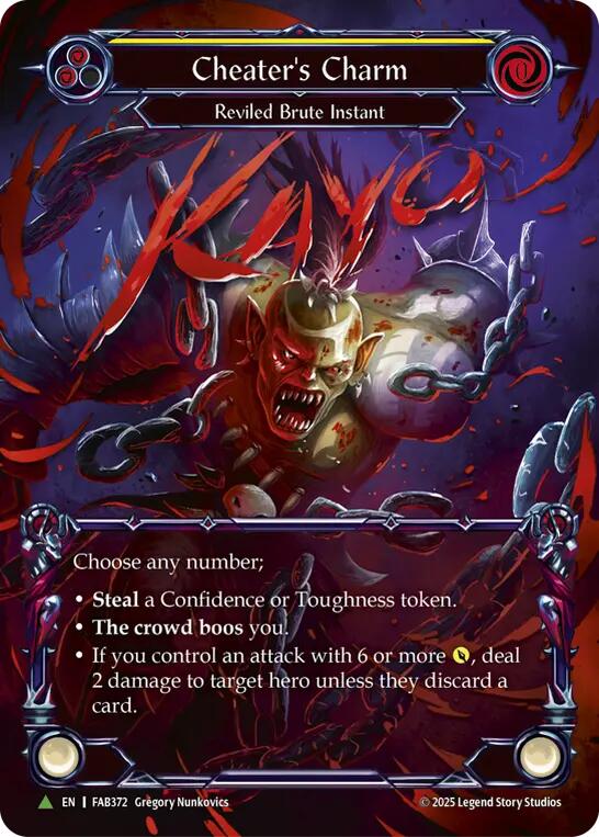 Cheater's Charm [FAB372] (Promo)  Cold Foil | Good Games North