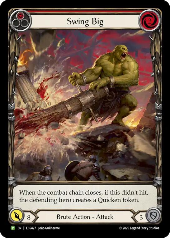 Swing Big (Extended Art) [LGS427] (Promo)  Rainbow Foil | Good Games North