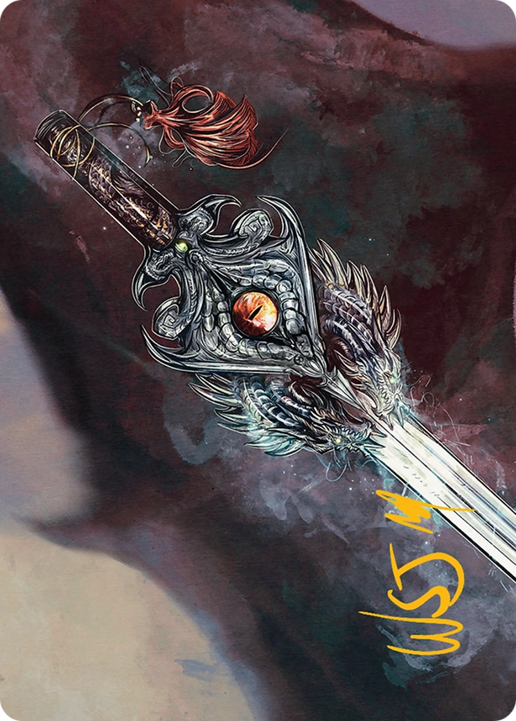 Dragonfire Blade Art Card (40/54) [Tarkir: Dragonstorm Art Series] | Good Games North