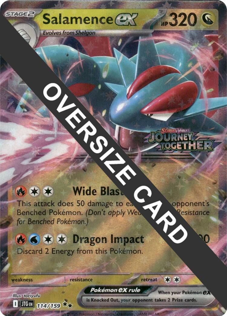 Salamence ex (114/159) (Jumbo Card) [Scarlet & Violet: Journey Together] | Good Games North