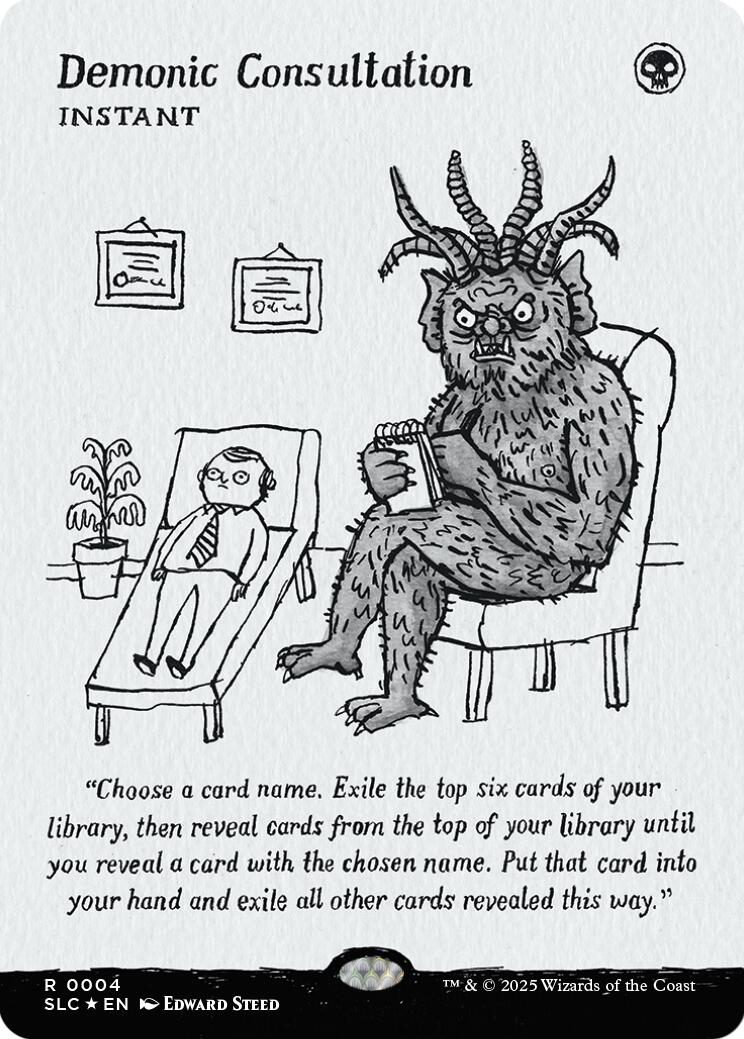 Demonic Consultation (Halo Foil) [Secret Lair Countdown Kit] | Good Games North