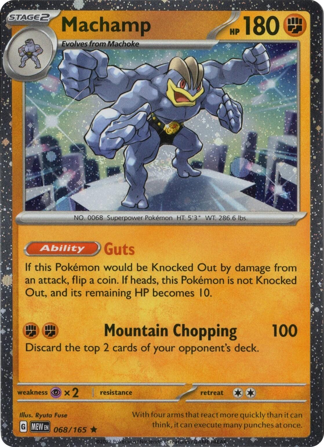 Machamp 068/165 (Cosmos Holo) [Miscellaneous Cards] | Good Games North