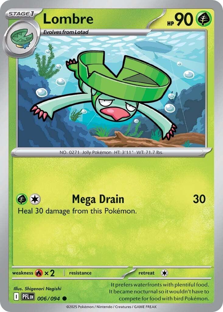 Lombre (006/094) [Mega Evolution: Phantasmal Flames] | Good Games North