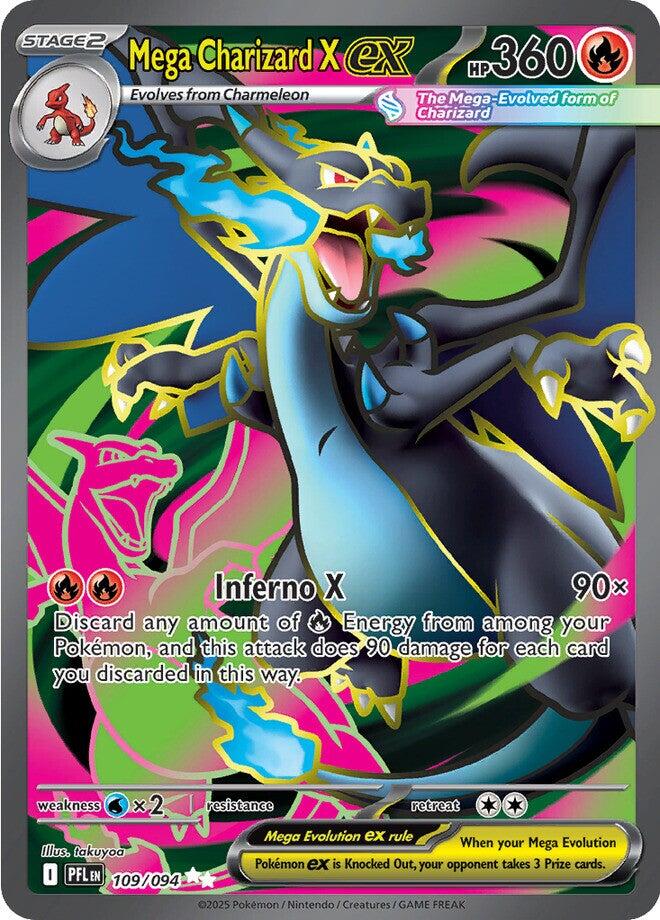 Mega Charizard X ex (109/094) [Mega Evolution: Phantasmal Flames] | Good Games North
