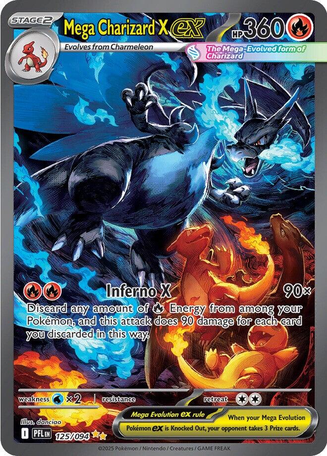Mega Charizard X ex (125/094) [Mega Evolution: Phantasmal Flames] | Good Games North