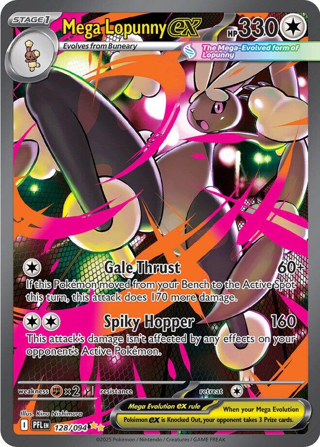 Mega Lopunny ex (128/094) [Mega Evolution: Phantasmal Flames] | Good Games North