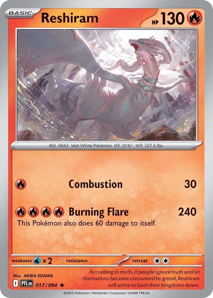 Reshiram (017/094) [Mega Evolution: Phantasmal Flames] | Good Games North