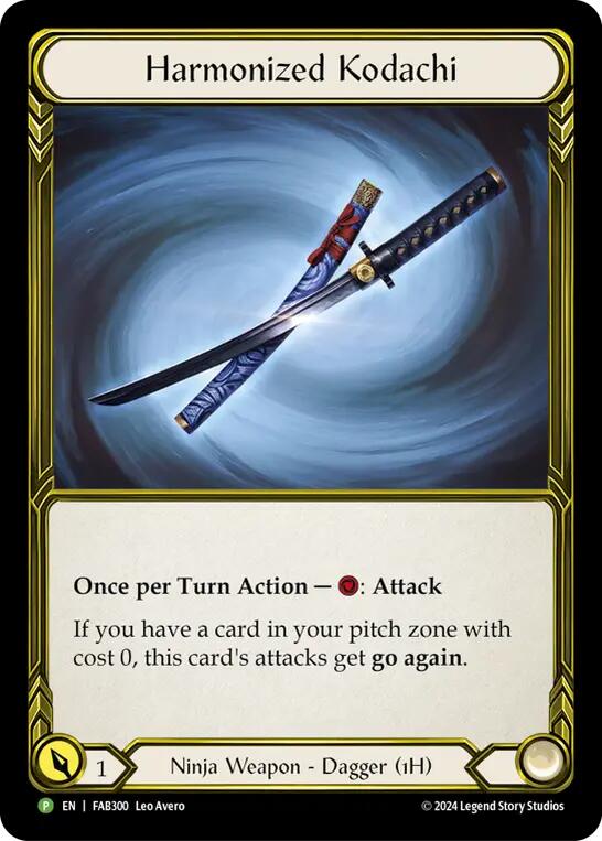 Harmonized Kodachi (Golden) [FAB300] (Promo)  Cold Foil | Good Games North