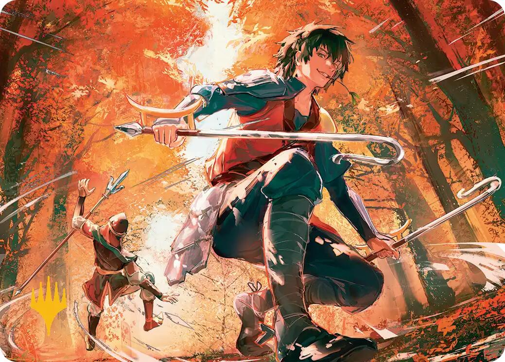 Jet, Rebel Leader Art Card (Gold-Stamped Planeswalker Symbol) [Avatar: The Last Airbender Art Series] | Good Games North